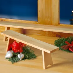Pagen Dekobank aus Holz, 40 cm