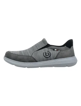 Mocassini slip on da uomo grigi leggeri 335AFU6669001200 45 - Bugatti - FashionsVida