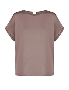 T-shirt PURE CHIC milk n coffee marron clair L - Mey - FashionsVida