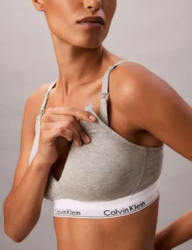 Cotton Maternity Non Wired T-Shirt Bra A-E Grey female - Calvin Klein - FashionsVida