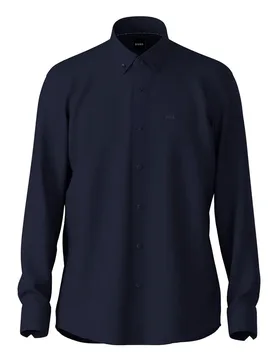 Camicia A Maniche Lunghe P-joe Bd Ricondizionato Navy 46 - BOSS - FashionsVida
