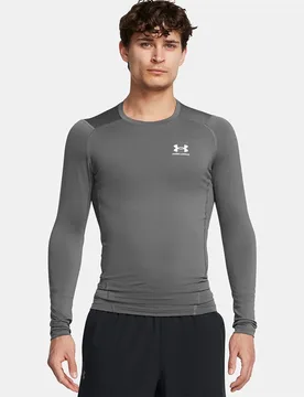 T-shirt à Manches Longues Heatgear Armour Comp Castlerock / White XS - Under armour - FashionsVida