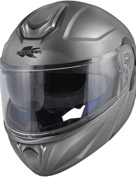 Casco Moto Modulare KV50 B Solid Grigio Lucido taglia XL - Kappa - FashionsVida