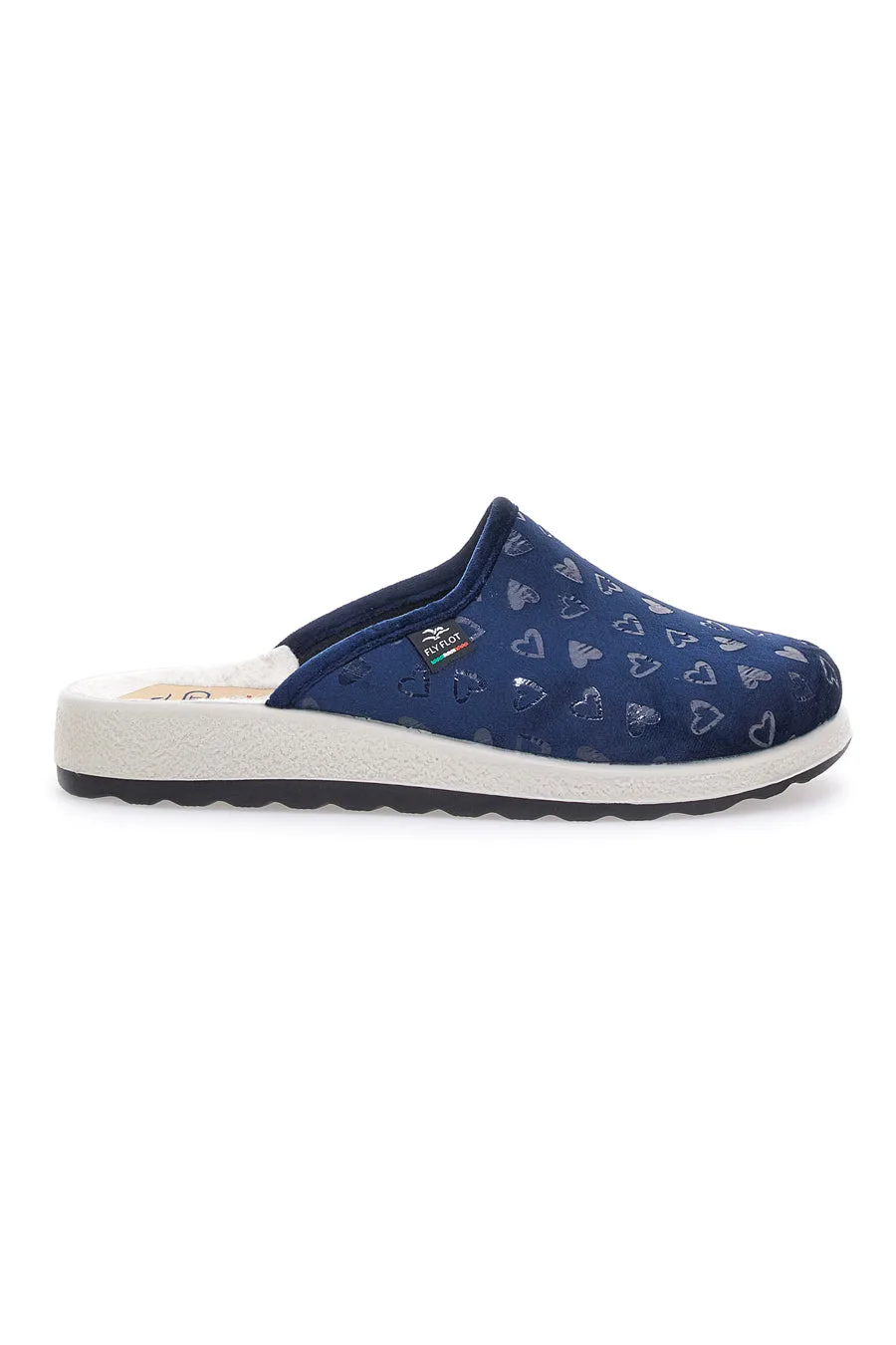 Pantofole blu con tomaia stretch 5123 40 - Fly Flot - FashionsVida