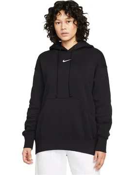 Nsw style flc po hoodie os sudadera mujer Negro (XS) - Nike - FashionsVida