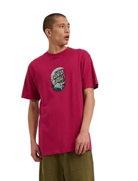 T-shirt à Manches Courtes Crescent Bone Hand Burgundy M ,Femme - Santa Cruz - FashionsVida