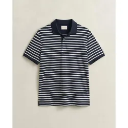 Polo de hombre de algodón pima a rayas