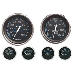 Chesspeake Gauge Ss Ib Black One Size unisex