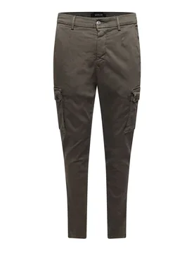 Mens Slim Fit Cargos In Green - Size 32w/32l - Replay - FashionsVida
