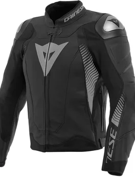 Giubbotto Moto Pelle SUPER SPEED 4 Nero Opaco Charco taglia 48 - Dainese - FashionsVida