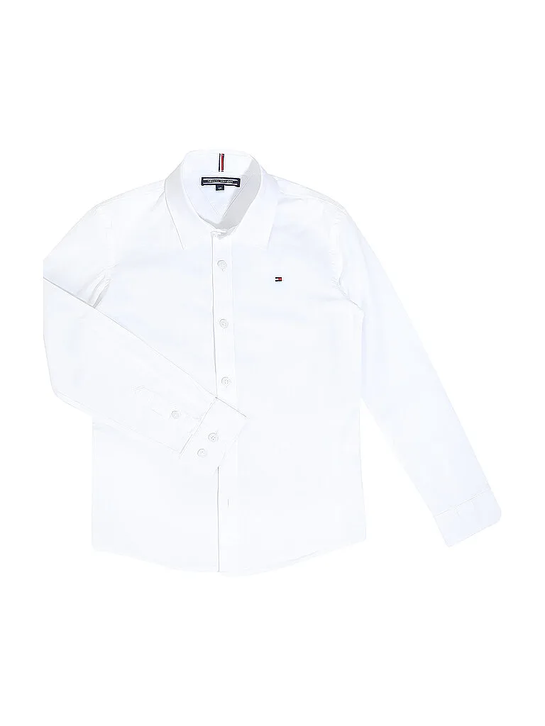 Camicia slim fit da ragazzo bianco 176 - Tommy hilfiger - FashionsVida