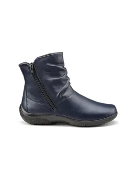 Whisper Women's Wide Fit Leather Boot - - Size: 4 - Hotter - FashionsVida