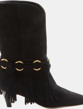 Botines de tacón Daniela de mujer de ante con flecos - MICHAEL Michael Kors - FashionsVida
