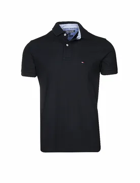 Poloshirt Regular Fit noir L - Tommy hilfiger - FashionsVida