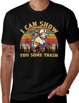 I Can Show You Some Trash Racoon Possum Vintage T-Shirt Plus Size Short Sleeve T-Shirt - Aliexpress - FashionsVida