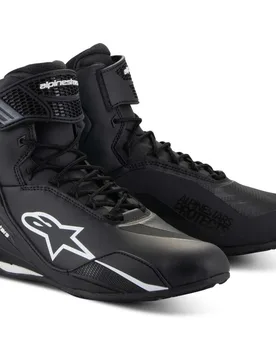 Scarpe Moto FASTER-4 Nero Bianco taglia 12.5 - Alpinestars - FashionsVida