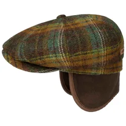 Hatteras Meadville Ear Flap Flat Cap by - green - Size: L (58-59 cm)