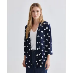 Chaqueta de mujer estampada, manga 3-4
