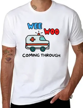 Wee Woo Ambulance T-Shirt t shirts cotton 100% t shirt for man 100 percent cotton T-Shirt - Aliexpress - FashionsVida