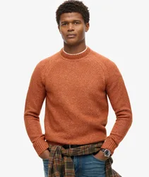 Superdry Herren Grober Raglan-pullover Orange - Größe: XL