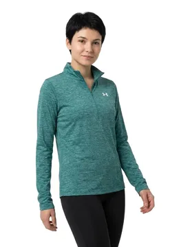 Sweat à Demi-zip Tech Twist Green L - Under armour - FashionsVida