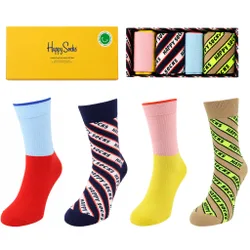 Mens 4-Pack Multicolour Premium Gift Set Cotton - Size Uk 4-7
