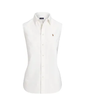 POLO Bluse weiss L damen - Ralph Lauren - FashionsVida