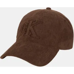 Gorra de pana con logo frontal