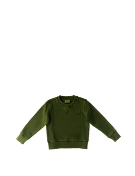 Felpa girocollo VERDE OLIVA 10A - Sun68 - FashionsVida