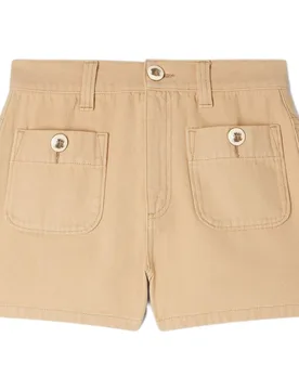 Pantalón corto de mujer vaquero recto de talle alto 100% algodón - sandro - FashionsVida