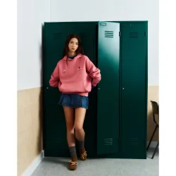 Sudadera hoodie oversize de mujer con print