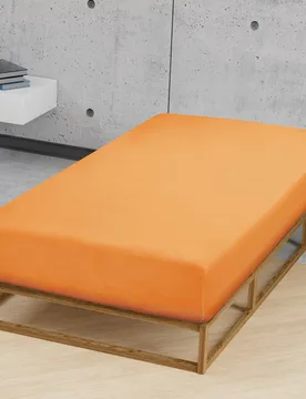 Feinjersey-Spannbetttuch nektarine, 1x 140x200 cm - 160x200 cm - Biberna - FashionsVida
