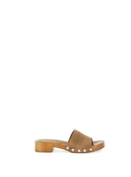 Ciabatte in pelle MARRONE 39