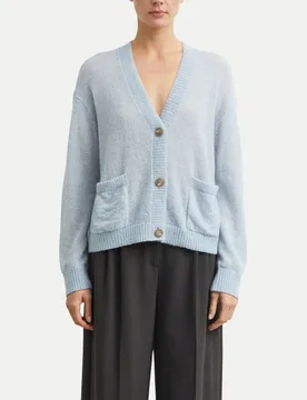 Comma Strickjacke Blau M - Comma - FashionsVida