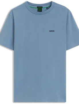 T-shirt à Manches Courtes 50506373 Green Open Blue XS - BOSS - FashionsVida