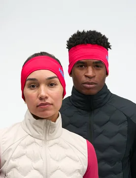 ColdSnap Fleece Headband in Cerise - HOKA - FashionsVida