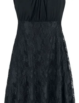 Kleid knielang - Alone In The Dark - S bis 5XL - für Damen - Größe 4XL - schwarz - Frauen - female - Black Premium by EMP - FashionsVida