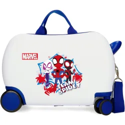 Maleta infantil 2 ruedas multidireccionales spidey team con capacidad de 24l en