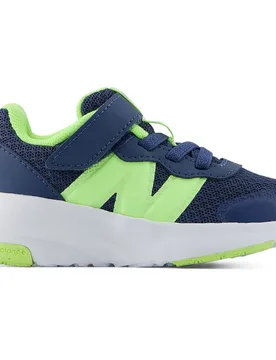 Hook & Loop Running Shoes Blue 5VI UK 3.5K Boys - New Balance - FashionsVida