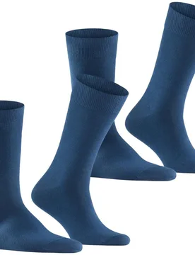 Pack de dos pares de calcetines de hombre cortos negros - Burlington - FashionsVida