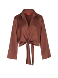 HUGO Blusenshirt ERRIKA braun 32 Damen