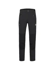 Pantalón de senderismo softshell Courmayeur para hombre negro 50 (largo)