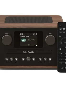 Radio Cd Classic C-d4 Coffee Brown / Walnut One Size unisex - Pure - FashionsVida
