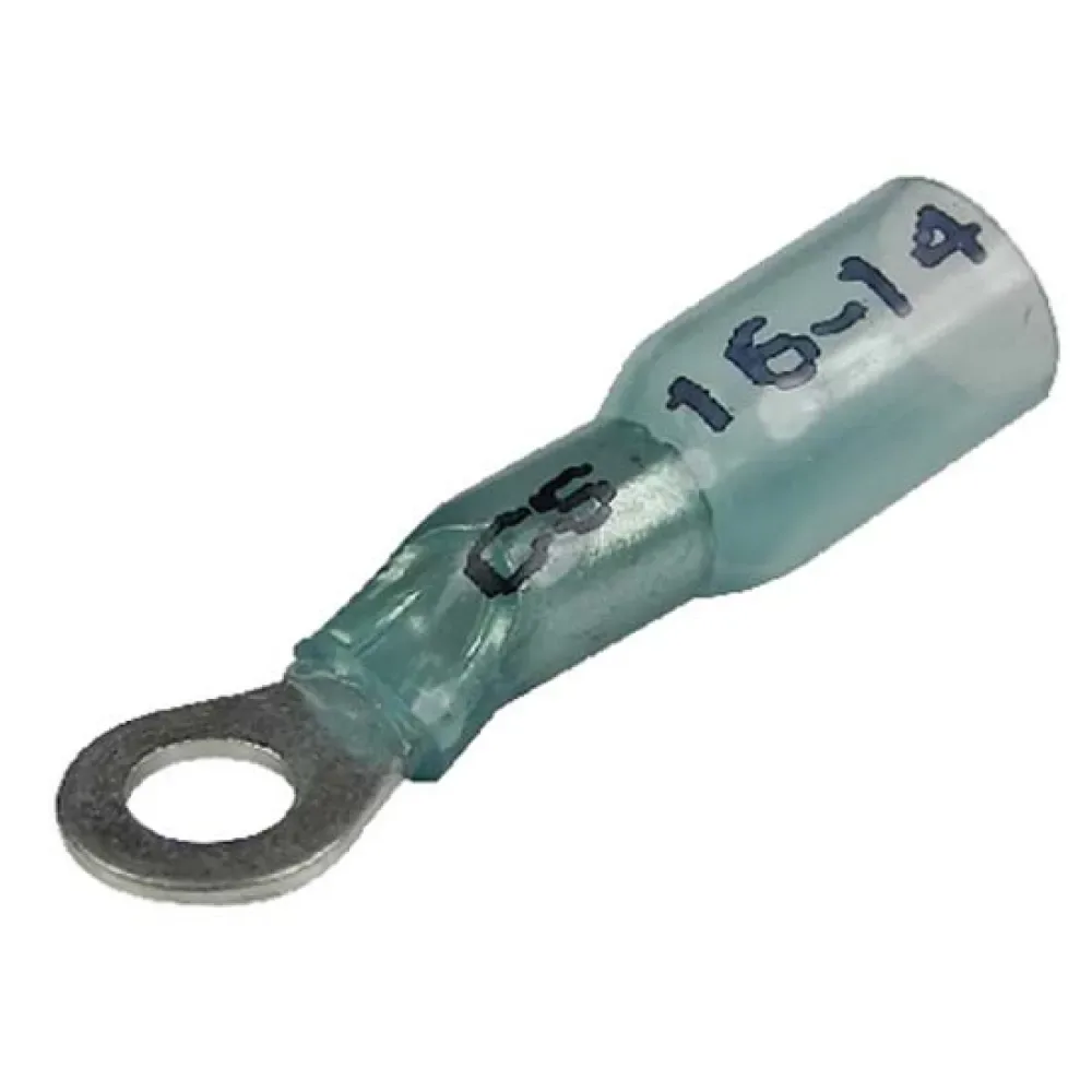 To 1 Heat Shrink Ring Terminal Blue 6.3 mm-25 Pcs unisex - Seachoice - FashionsVida