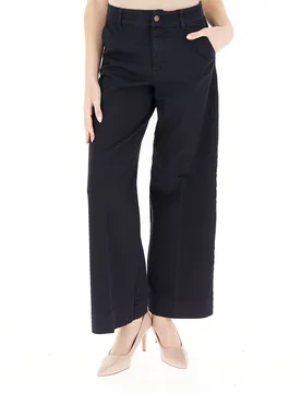 Pantalone in twill BLU NOTTE 44 - Pennyblack - FashionsVida