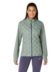 Chaqueta de running para mujer Road Winter oliva L
