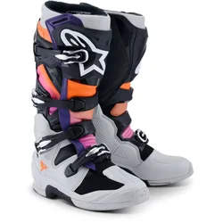 Stivali Moto Cross Enduro TECH 7 Nero Grigio Chi taglia 16