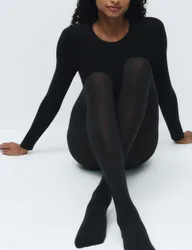 Denier Thermal Heatgen™ Opaque Tights Black female