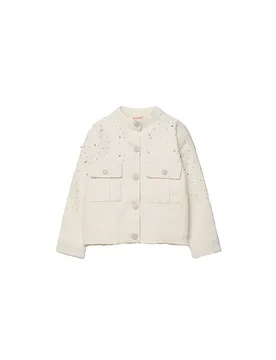 Boboli Veste 763095 Chemical White 5 Années Fille - BÒBOLI - FashionsVida