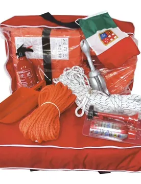 Empty Safety Equipment Bag For 4 People Orange One Size unisex - Veleria San Giorgio - FashionsVida